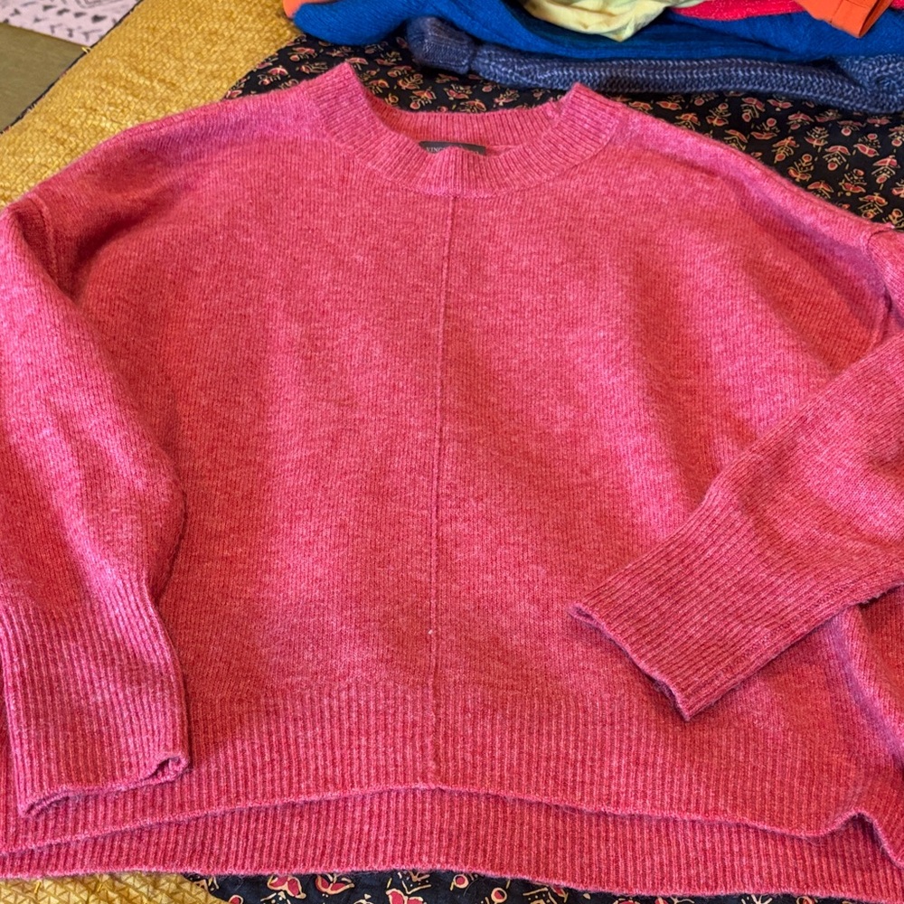 Vince Camuto salmon pink drop shoulder pullover  sweater xs